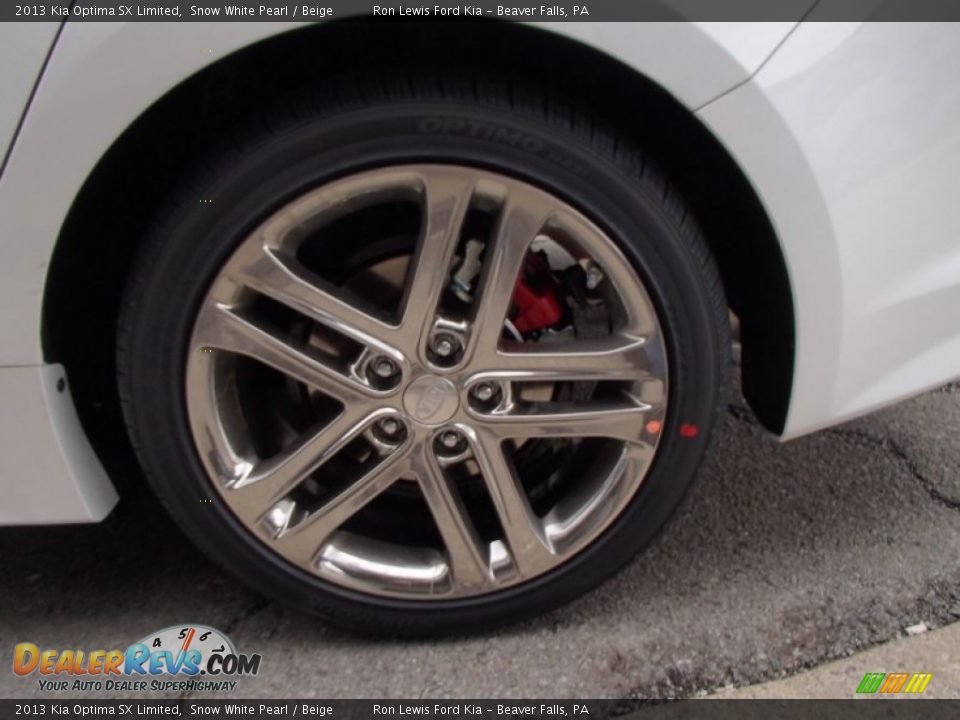 2013 Kia Optima SX Limited Snow White Pearl / Beige Photo #9