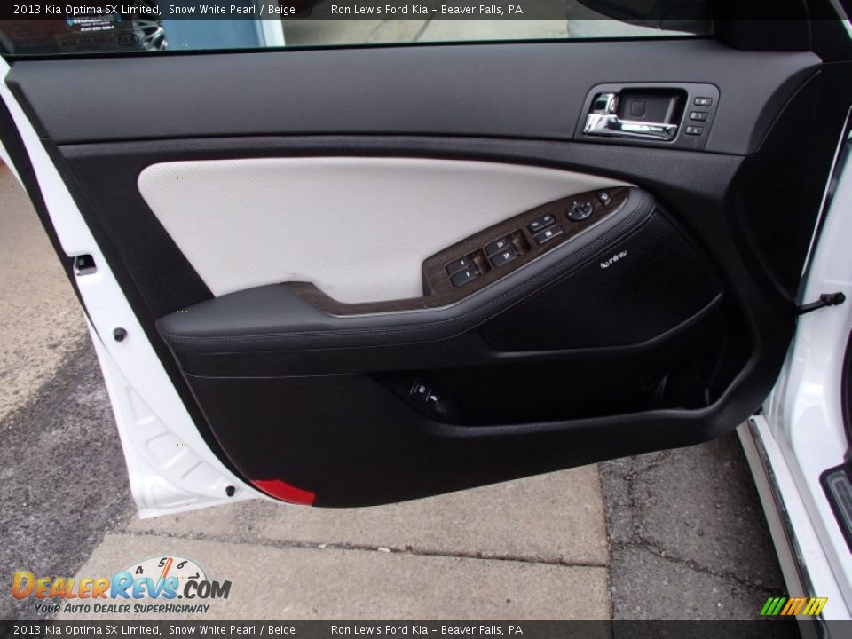 2013 Kia Optima SX Limited Snow White Pearl / Beige Photo #12