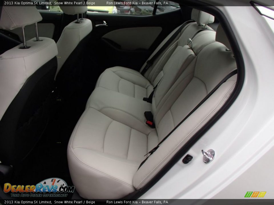 2013 Kia Optima SX Limited Snow White Pearl / Beige Photo #13