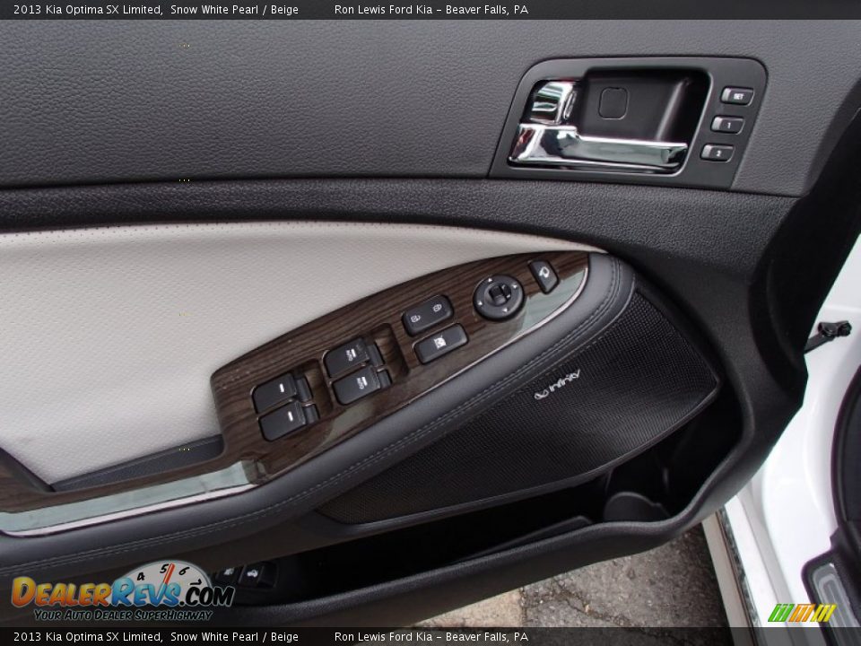 2013 Kia Optima SX Limited Snow White Pearl / Beige Photo #14