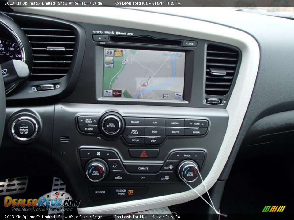 2013 Kia Optima SX Limited Snow White Pearl / Beige Photo #16