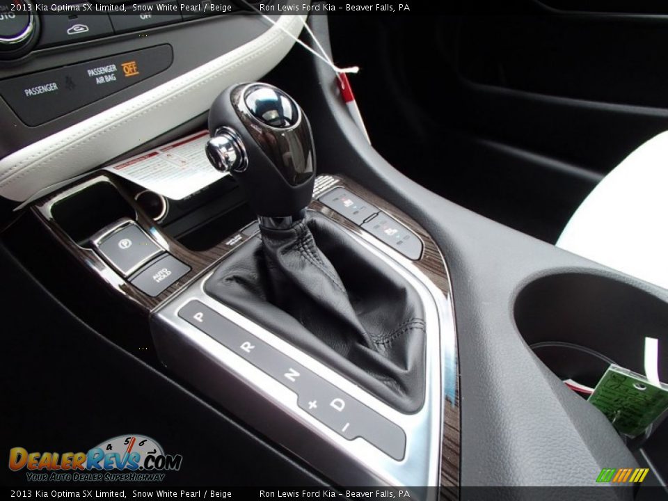 2013 Kia Optima SX Limited Snow White Pearl / Beige Photo #17