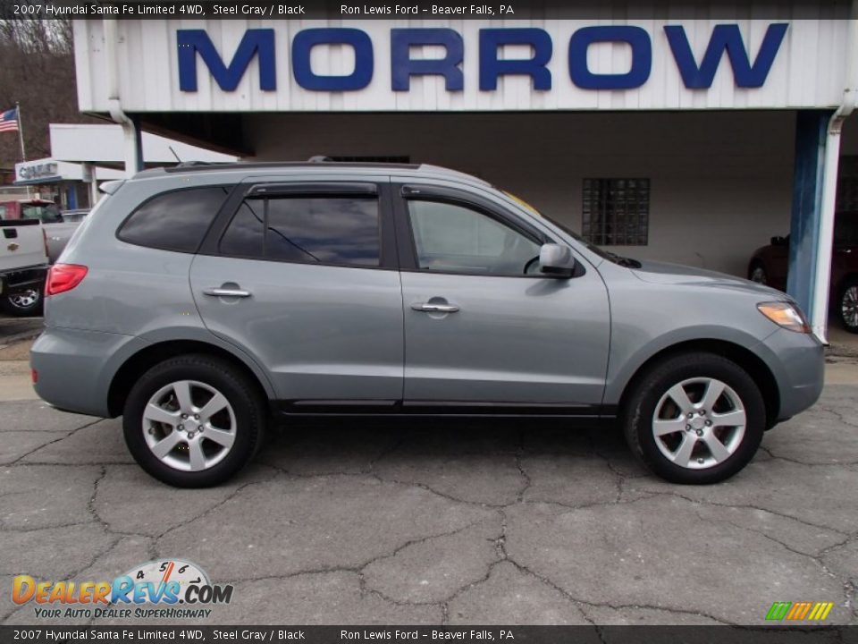 2007 Hyundai Santa Fe Limited 4WD Steel Gray / Black Photo #1