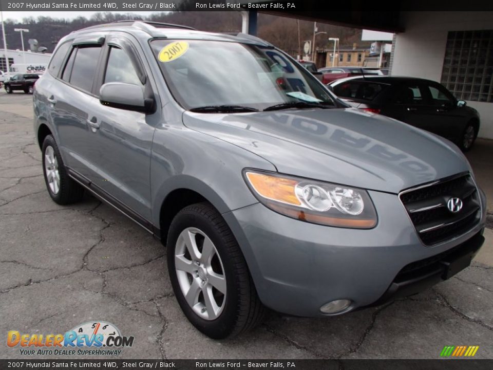 2007 Hyundai Santa Fe Limited 4WD Steel Gray / Black Photo #2