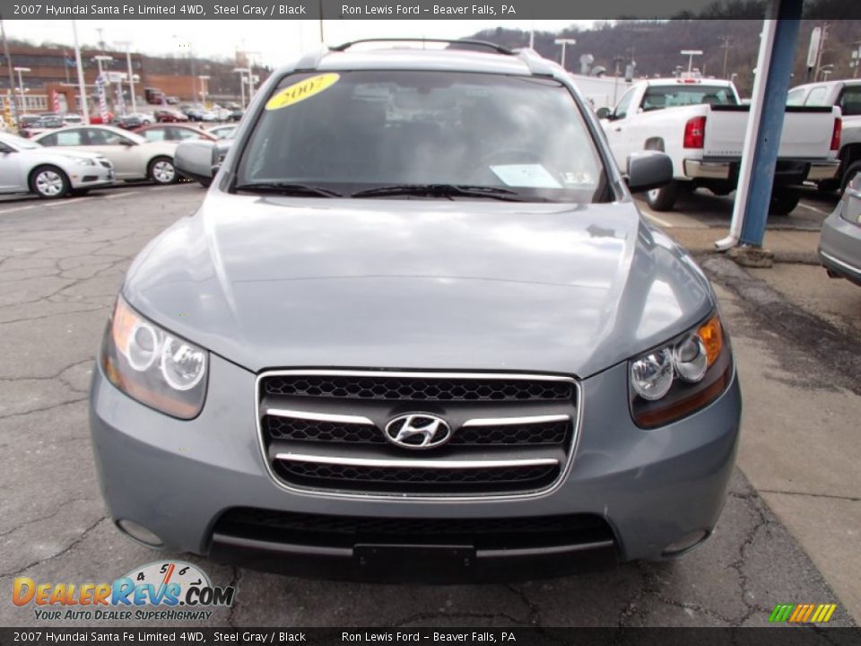 2007 Hyundai Santa Fe Limited 4WD Steel Gray / Black Photo #3