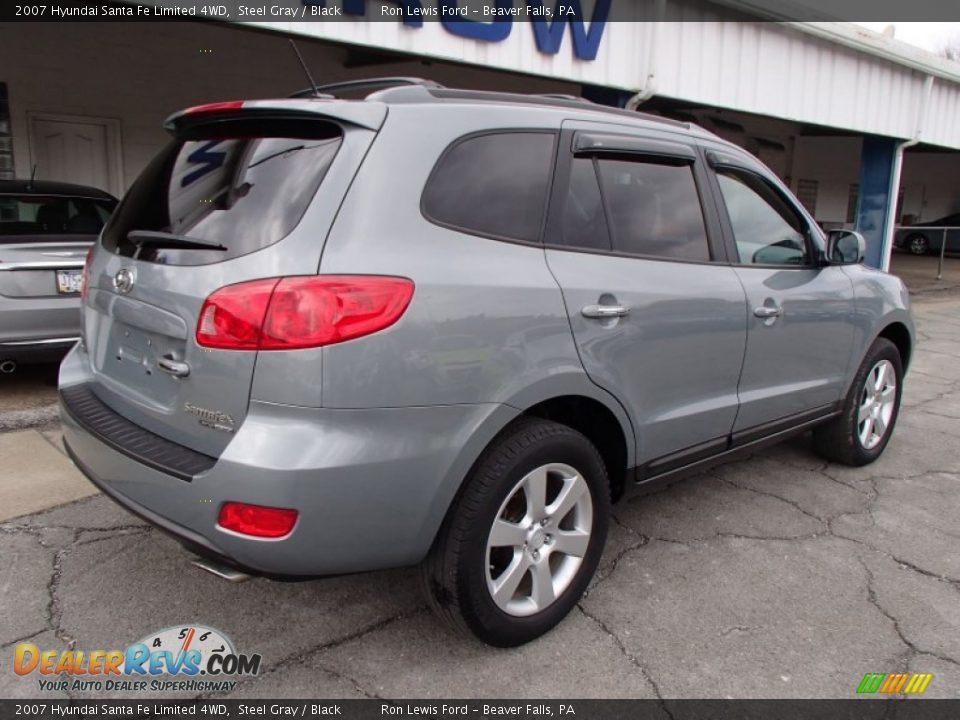 2007 Hyundai Santa Fe Limited 4WD Steel Gray / Black Photo #8