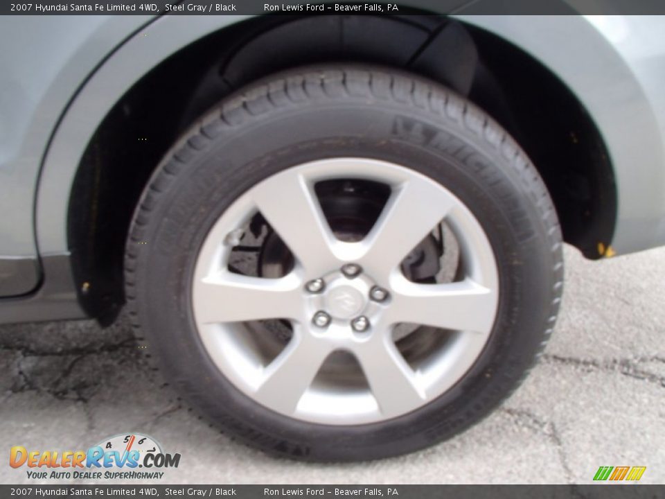 2007 Hyundai Santa Fe Limited 4WD Steel Gray / Black Photo #9
