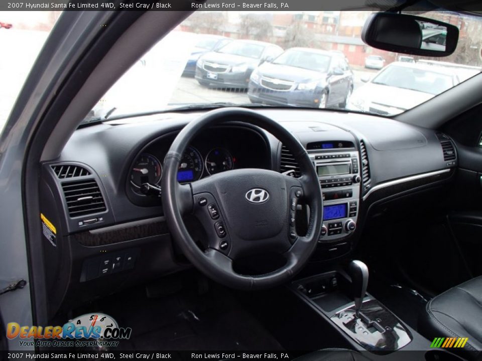 2007 Hyundai Santa Fe Limited 4WD Steel Gray / Black Photo #10