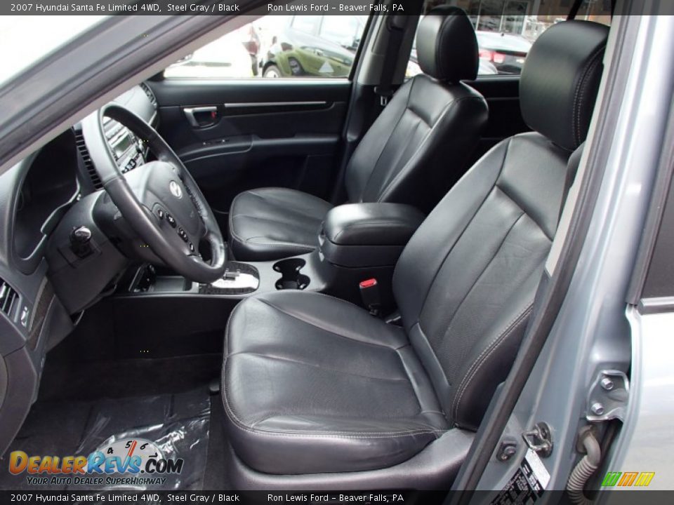 2007 Hyundai Santa Fe Limited 4WD Steel Gray / Black Photo #11