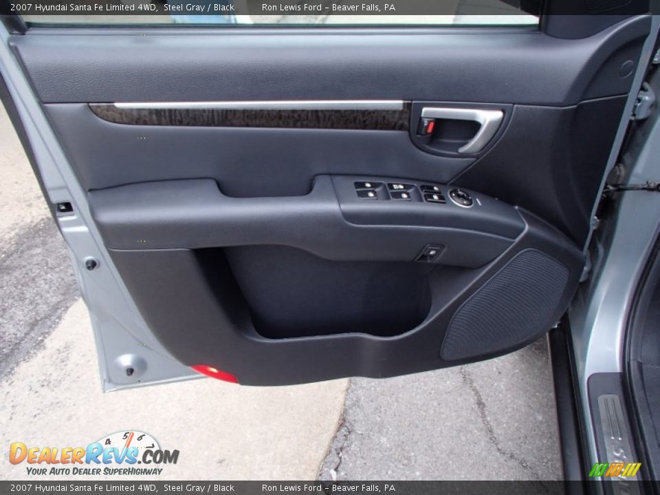 2007 Hyundai Santa Fe Limited 4WD Steel Gray / Black Photo #12
