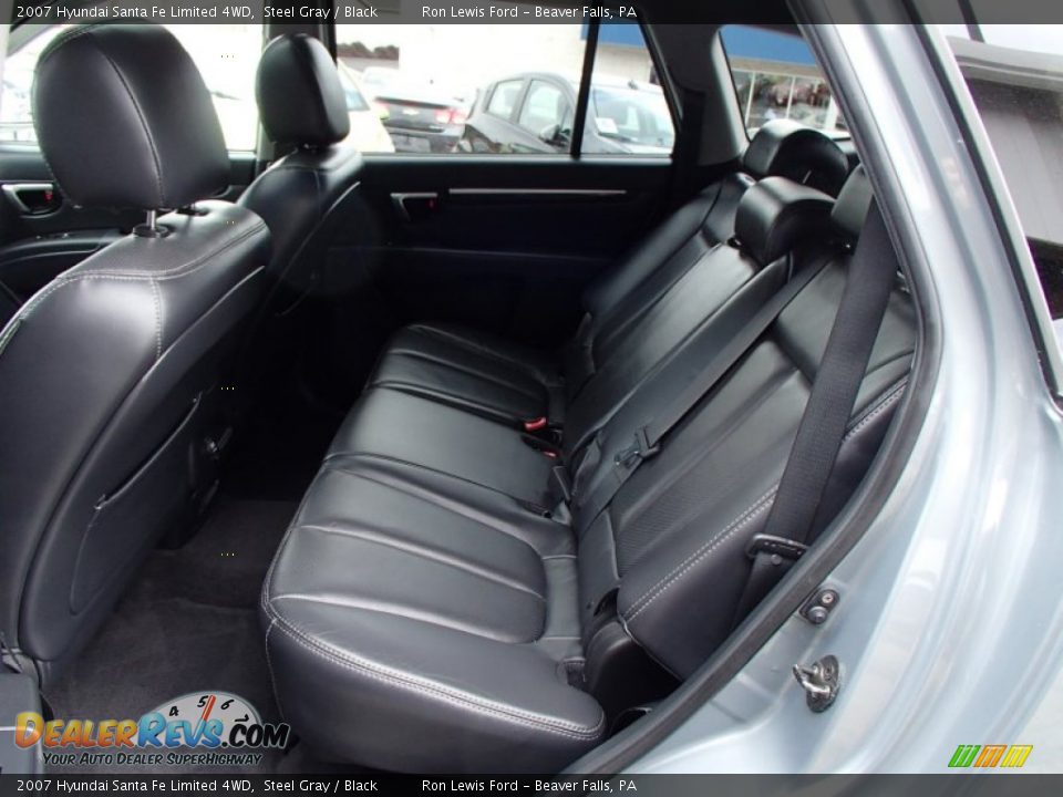 2007 Hyundai Santa Fe Limited 4WD Steel Gray / Black Photo #13