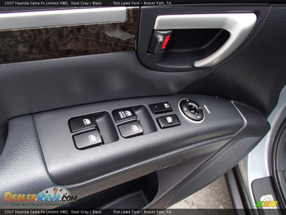 2007 Hyundai Santa Fe Limited 4WD Steel Gray / Black Photo #14
