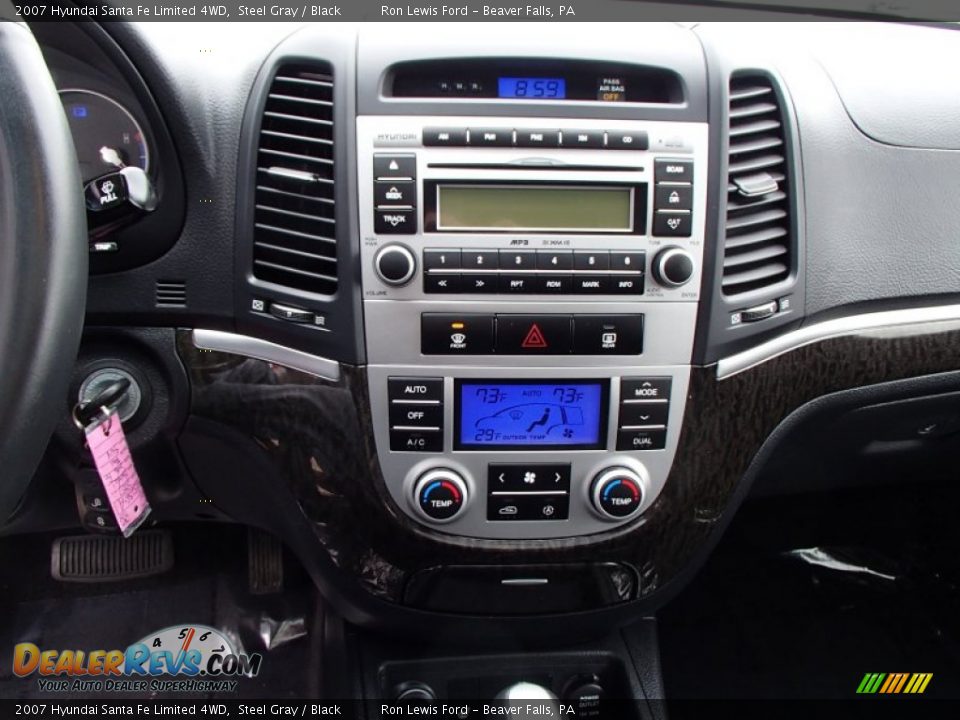 2007 Hyundai Santa Fe Limited 4WD Steel Gray / Black Photo #16