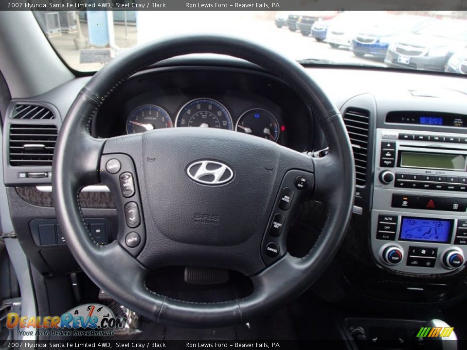 2007 Hyundai Santa Fe Limited 4WD Steel Gray / Black Photo #18