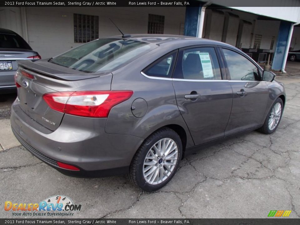 Sterling Gray 2013 Ford Focus Titanium Sedan Photo #8