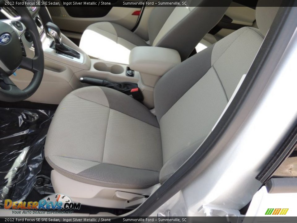 2012 Ford Focus SE SFE Sedan Ingot Silver Metallic / Stone Photo #4