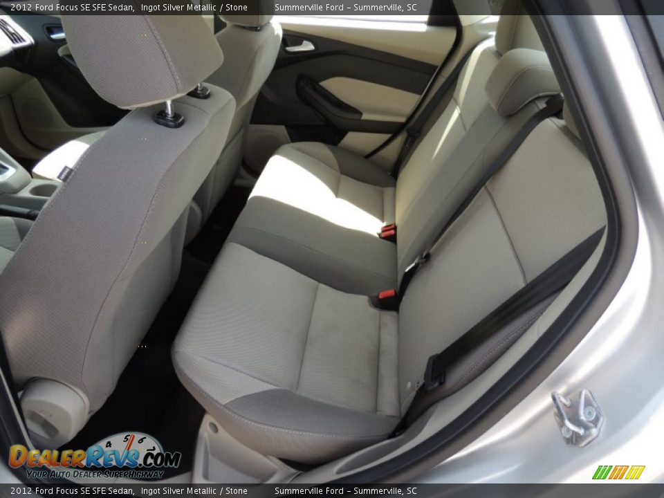 2012 Ford Focus SE SFE Sedan Ingot Silver Metallic / Stone Photo #6