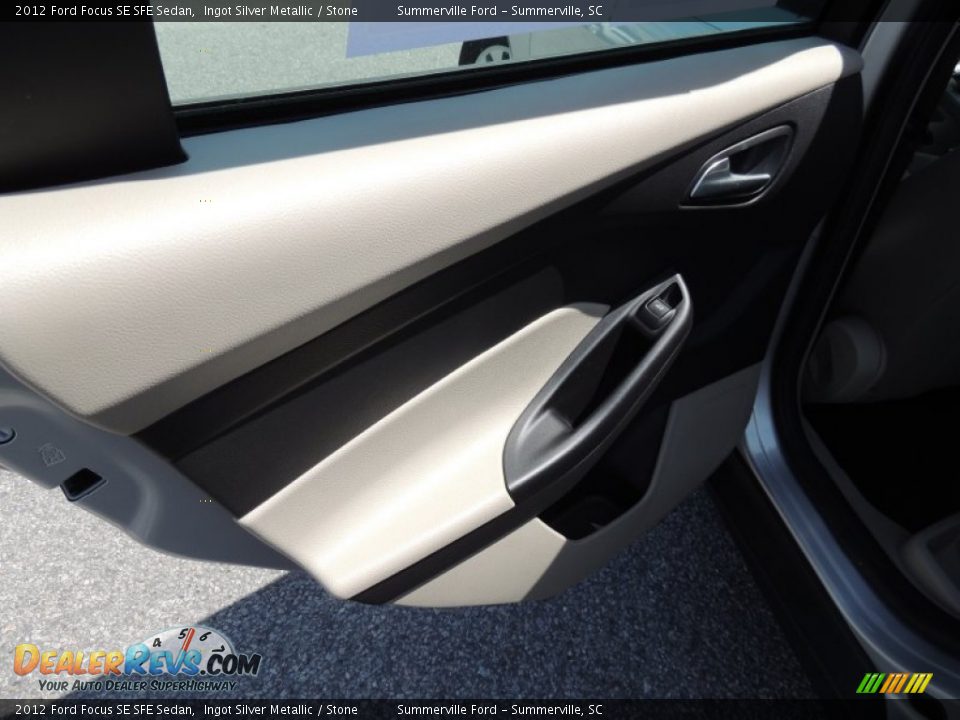 2012 Ford Focus SE SFE Sedan Ingot Silver Metallic / Stone Photo #7