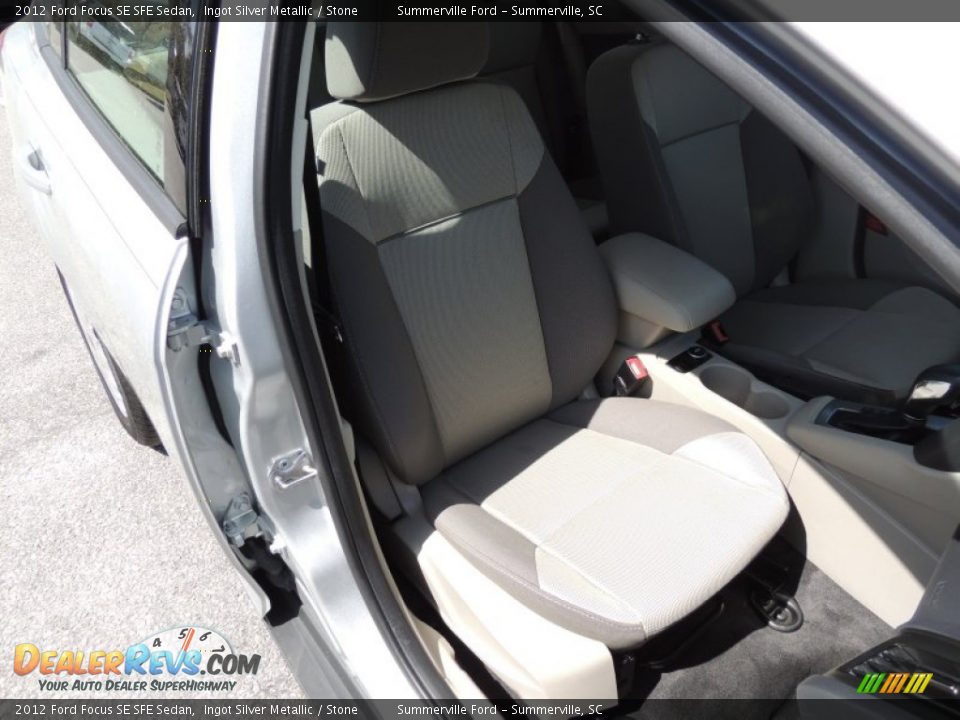 2012 Ford Focus SE SFE Sedan Ingot Silver Metallic / Stone Photo #8