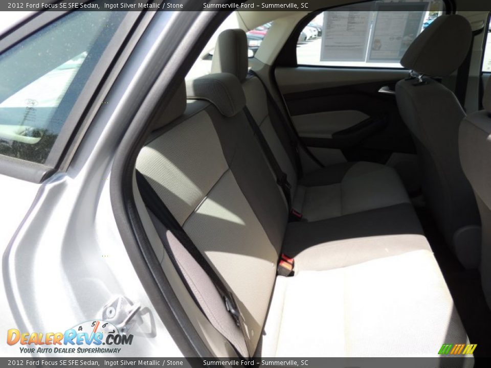 2012 Ford Focus SE SFE Sedan Ingot Silver Metallic / Stone Photo #10