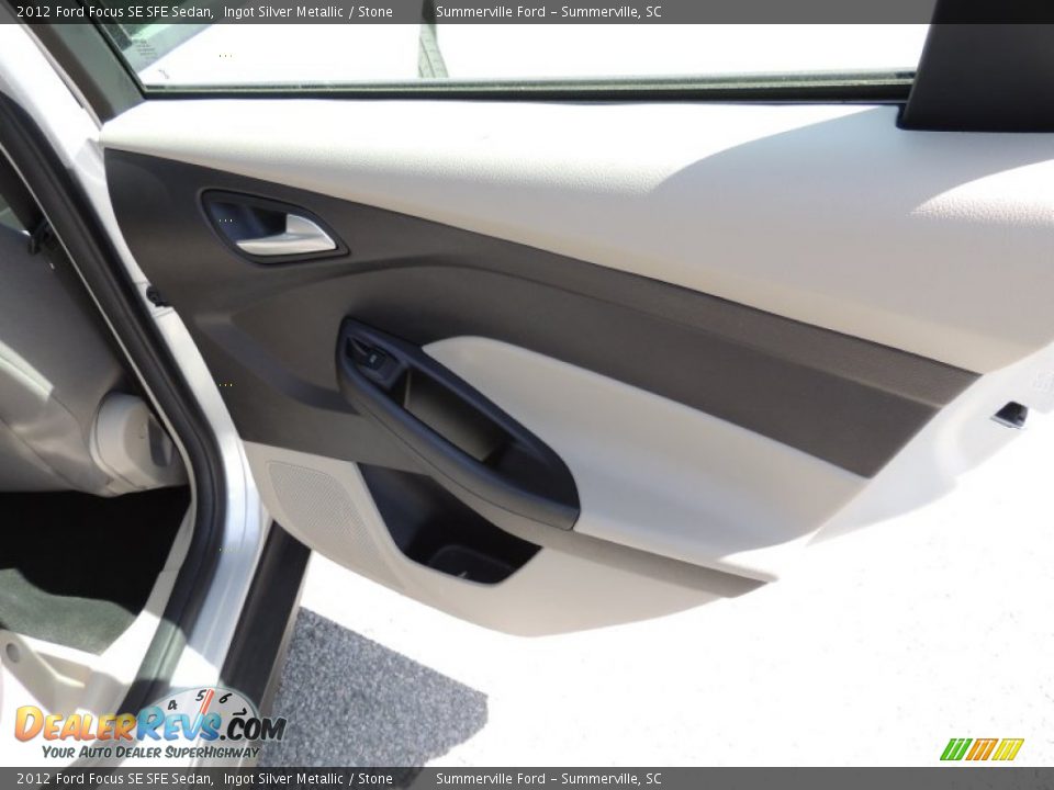 2012 Ford Focus SE SFE Sedan Ingot Silver Metallic / Stone Photo #11