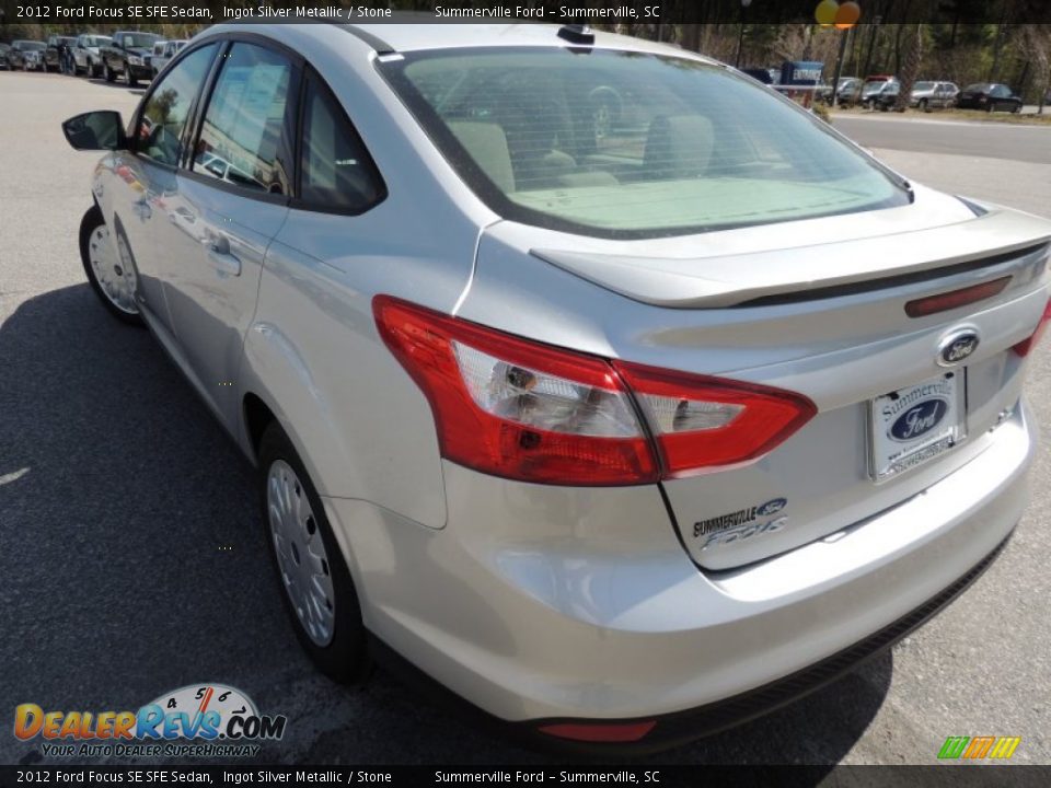 2012 Ford Focus SE SFE Sedan Ingot Silver Metallic / Stone Photo #15