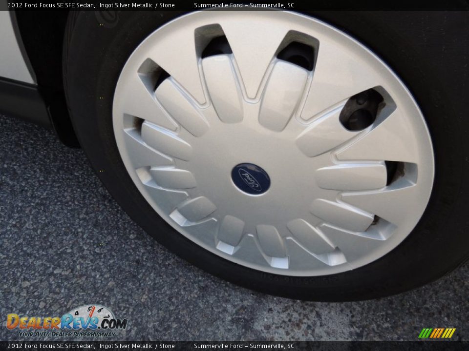 2012 Ford Focus SE SFE Sedan Ingot Silver Metallic / Stone Photo #16
