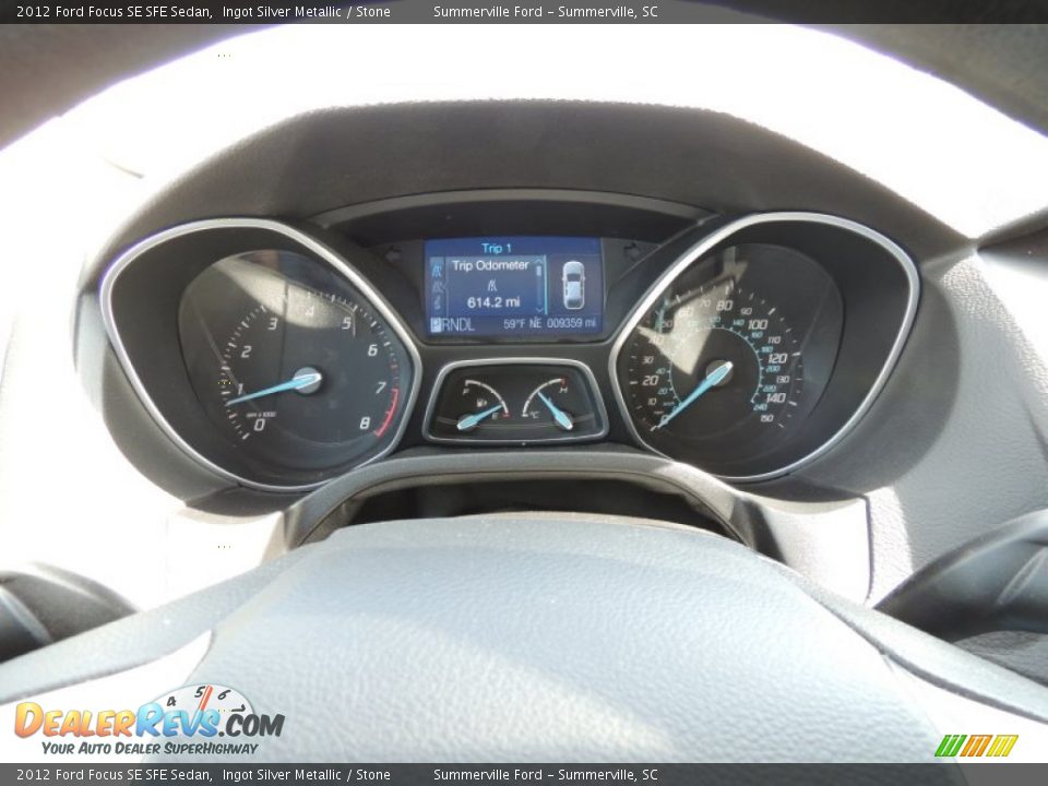 2012 Ford Focus SE SFE Sedan Ingot Silver Metallic / Stone Photo #22