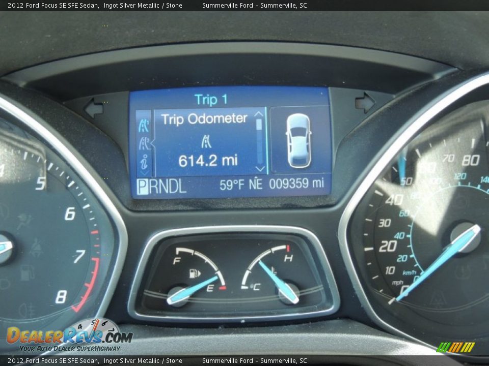 2012 Ford Focus SE SFE Sedan Ingot Silver Metallic / Stone Photo #23