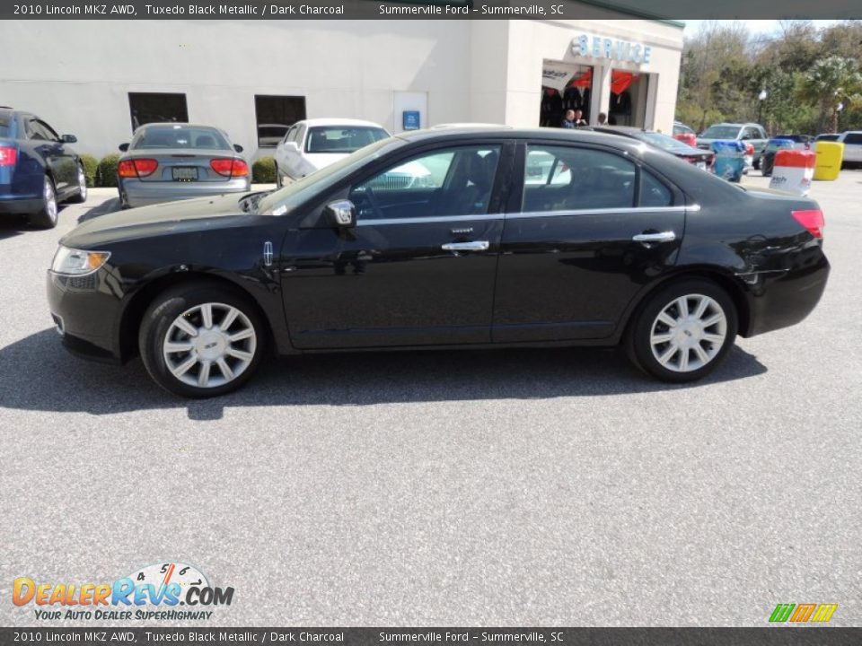 2010 Lincoln MKZ AWD Tuxedo Black Metallic / Dark Charcoal Photo #2