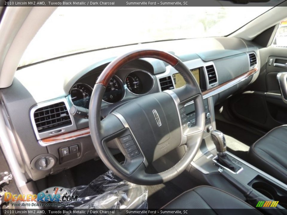 2010 Lincoln MKZ AWD Tuxedo Black Metallic / Dark Charcoal Photo #4