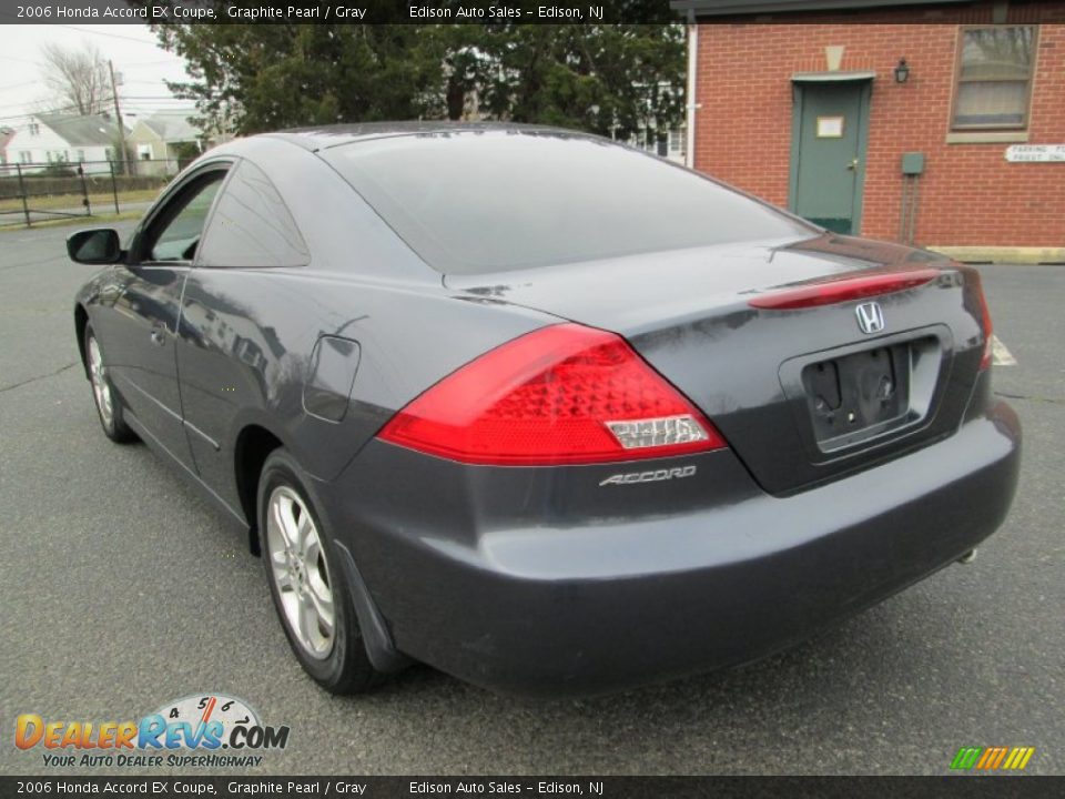 2006 Honda Accord EX Coupe Graphite Pearl / Gray Photo #5