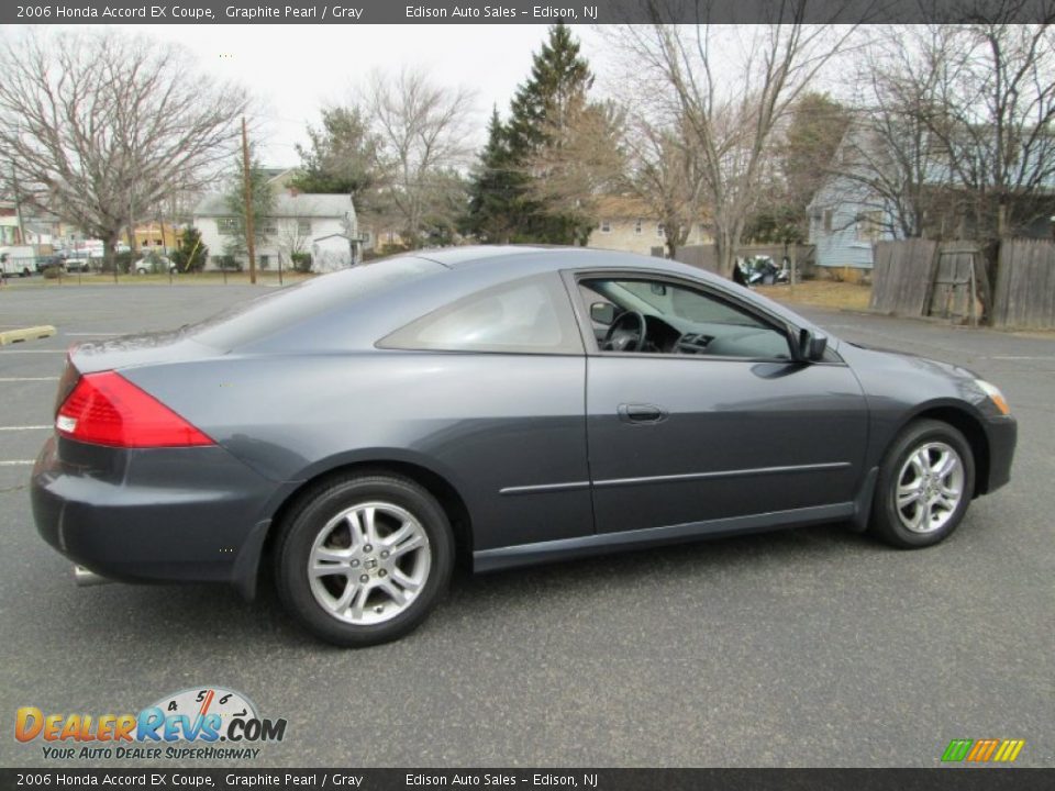 2006 Honda Accord EX Coupe Graphite Pearl / Gray Photo #7