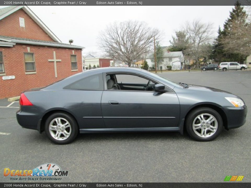 2006 Honda Accord EX Coupe Graphite Pearl / Gray Photo #8