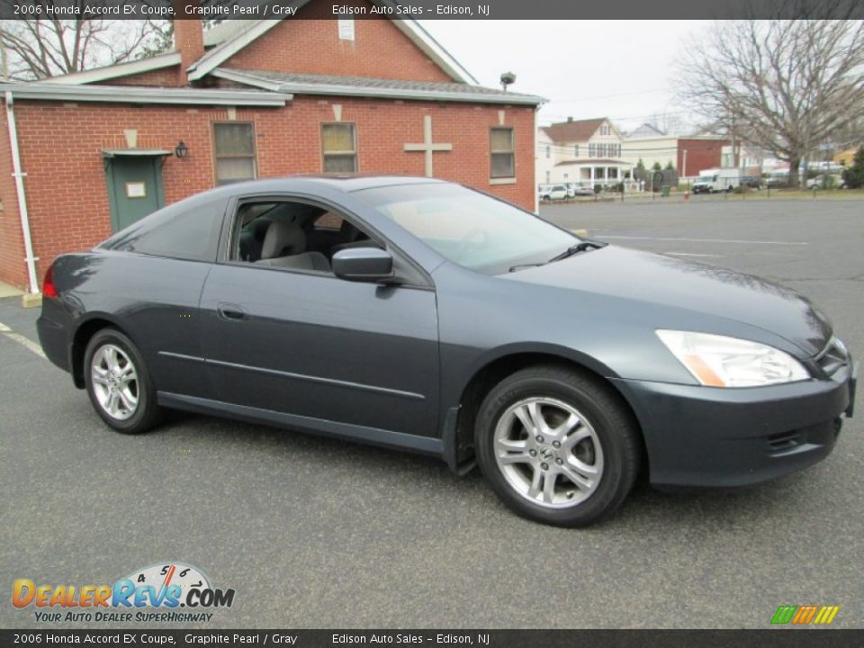 2006 Honda Accord EX Coupe Graphite Pearl / Gray Photo #9