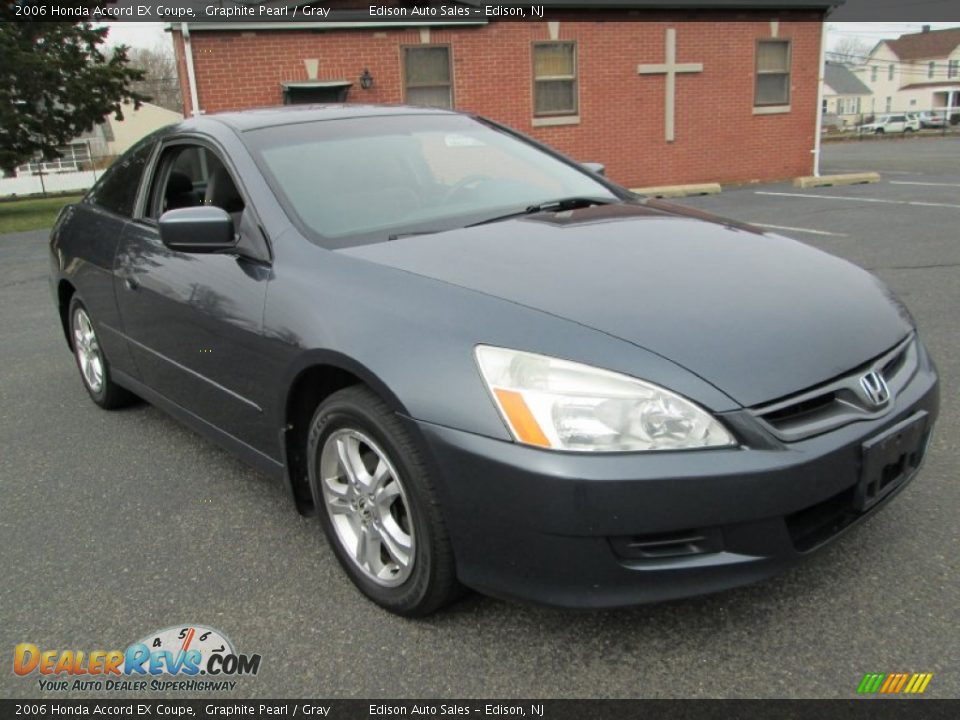2006 Honda Accord EX Coupe Graphite Pearl / Gray Photo #10