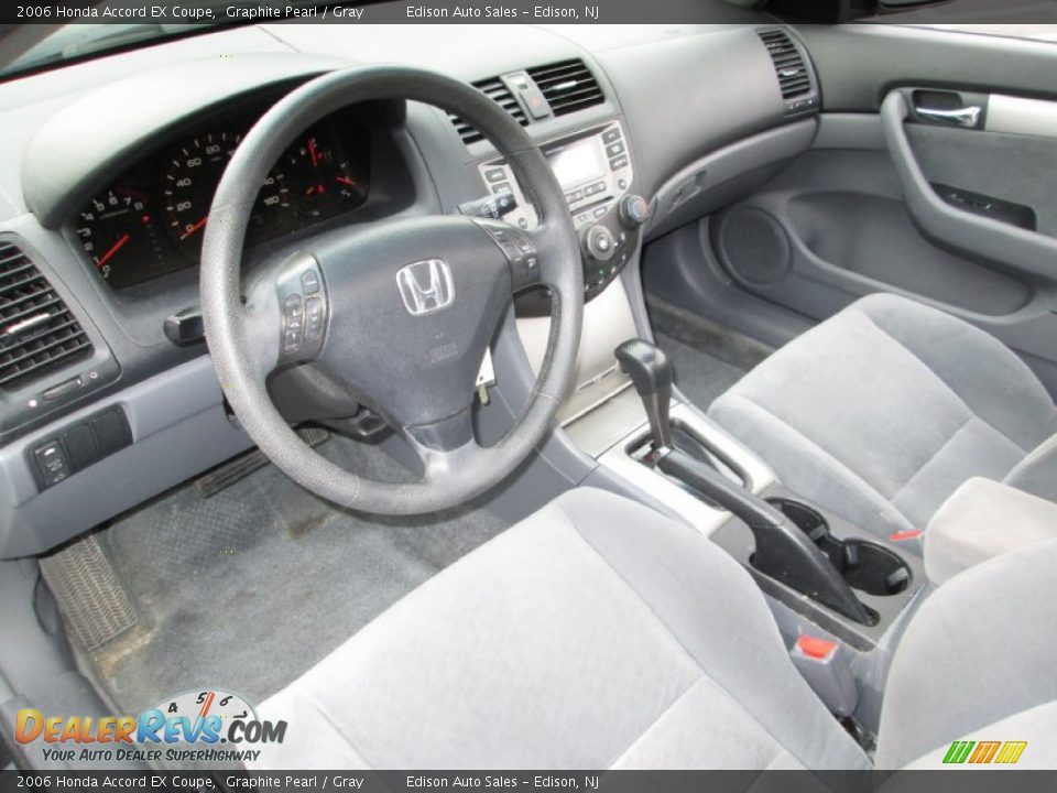 Gray Interior - 2006 Honda Accord EX Coupe Photo #14