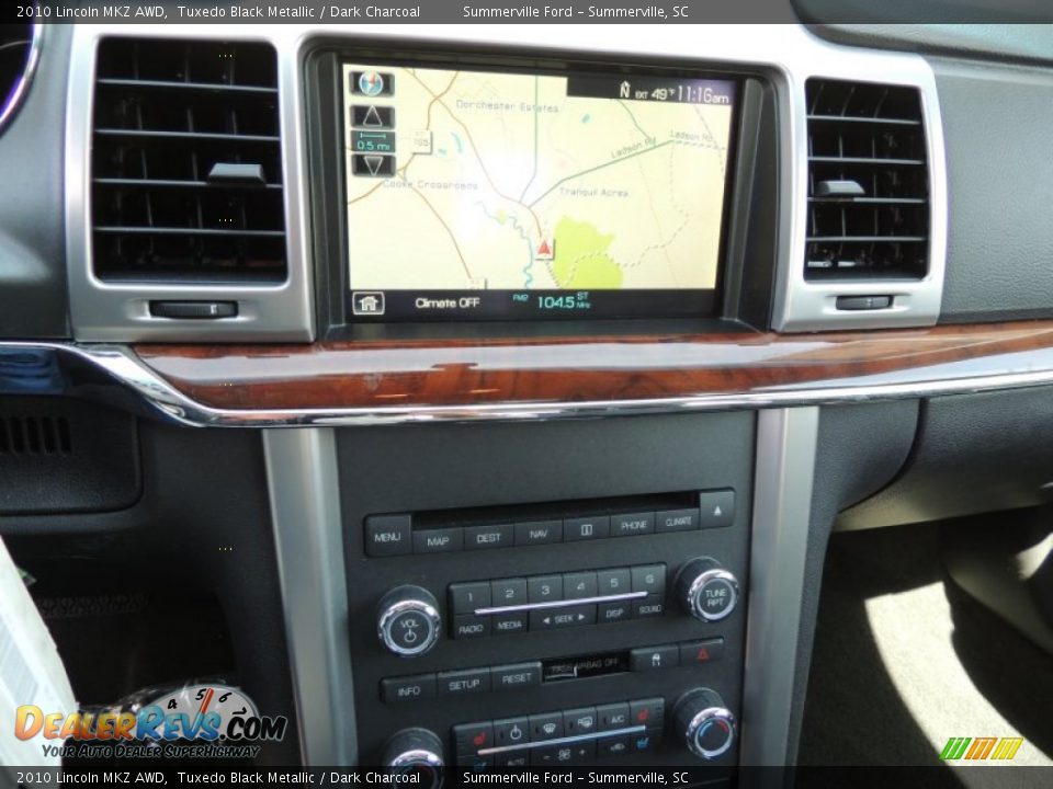 2010 Lincoln MKZ AWD Tuxedo Black Metallic / Dark Charcoal Photo #22