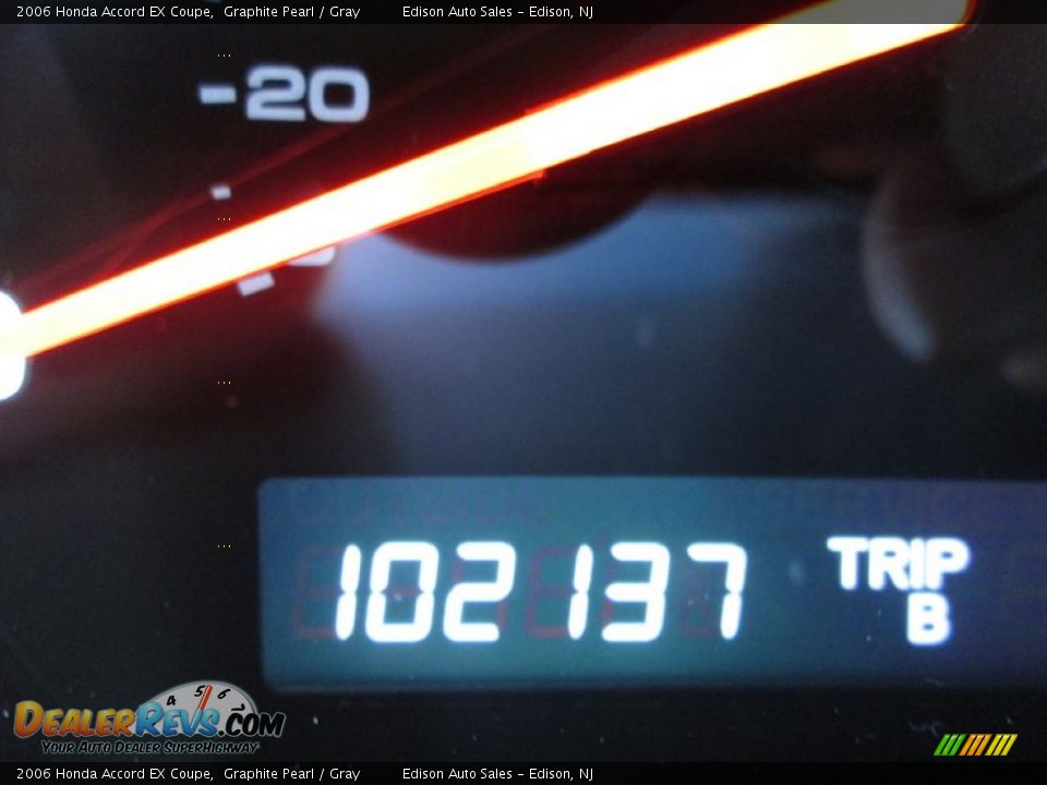 2006 Honda Accord EX Coupe Graphite Pearl / Gray Photo #22