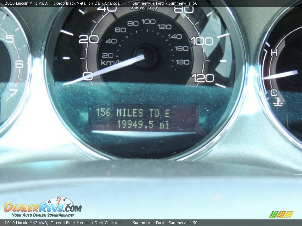 2010 Lincoln MKZ AWD Tuxedo Black Metallic / Dark Charcoal Photo #26