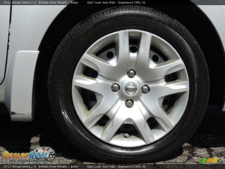 2011 Nissan Sentra 2.0 Brilliant Silver Metallic / Beige Photo #4