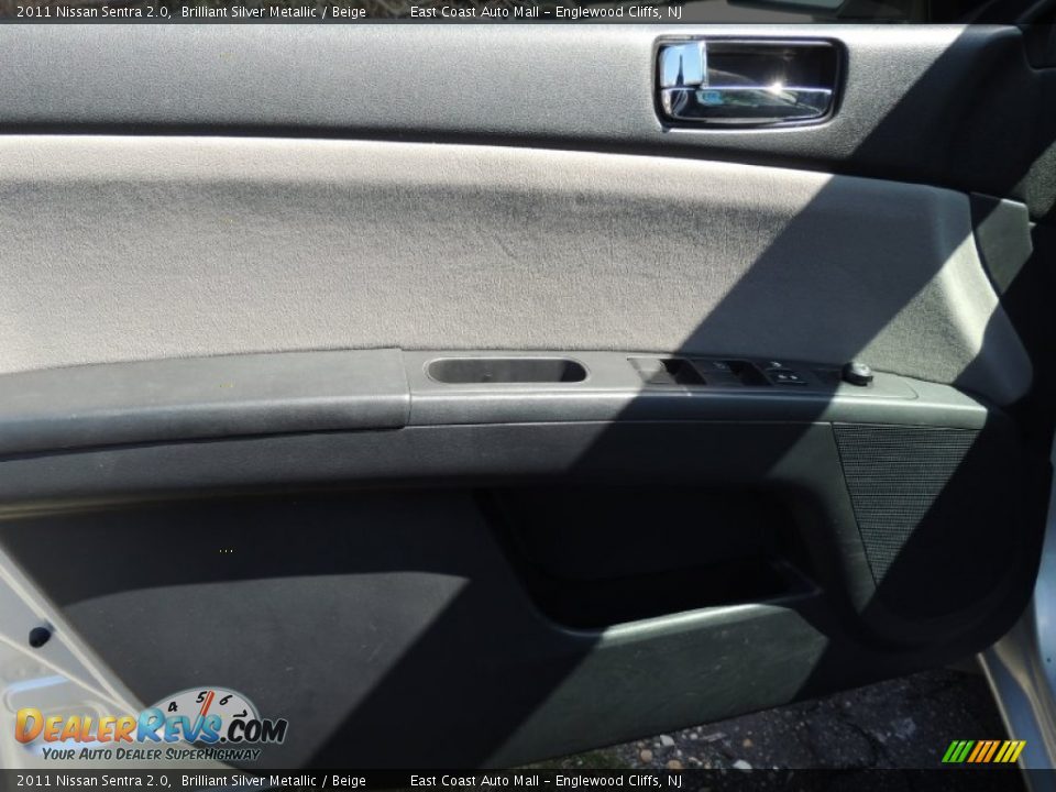 2011 Nissan Sentra 2.0 Brilliant Silver Metallic / Beige Photo #11