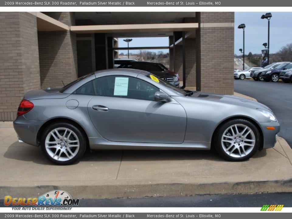 Palladium Silver Metallic 2009 Mercedes-Benz SLK 300 Roadster Photo #2