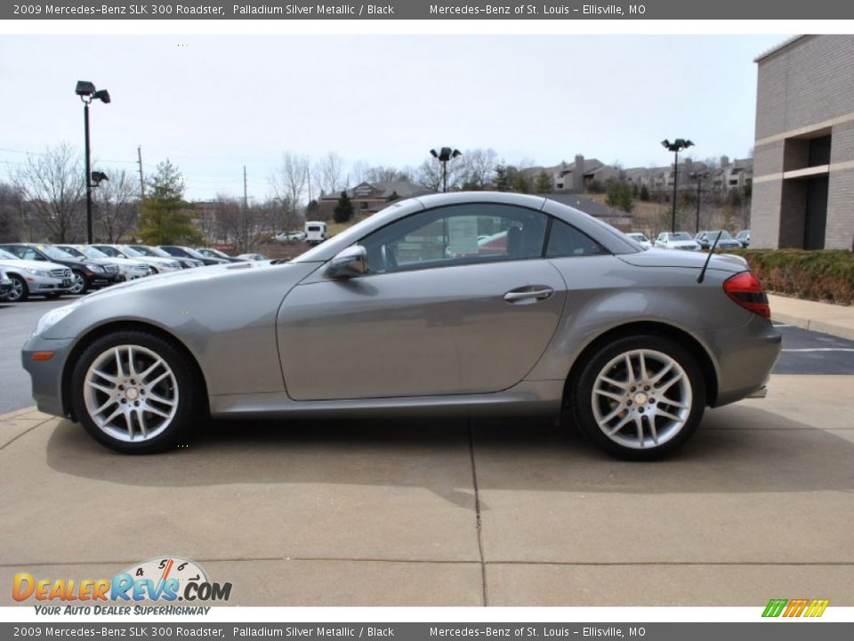 Palladium Silver Metallic 2009 Mercedes-Benz SLK 300 Roadster Photo #3