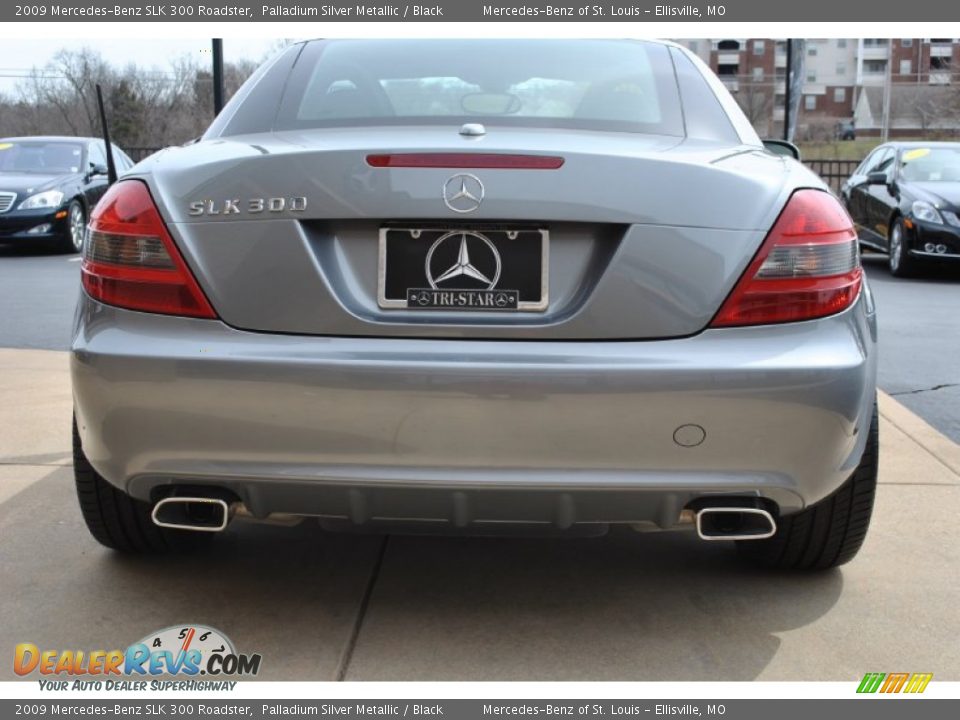 2009 Mercedes-Benz SLK 300 Roadster Palladium Silver Metallic / Black Photo #5