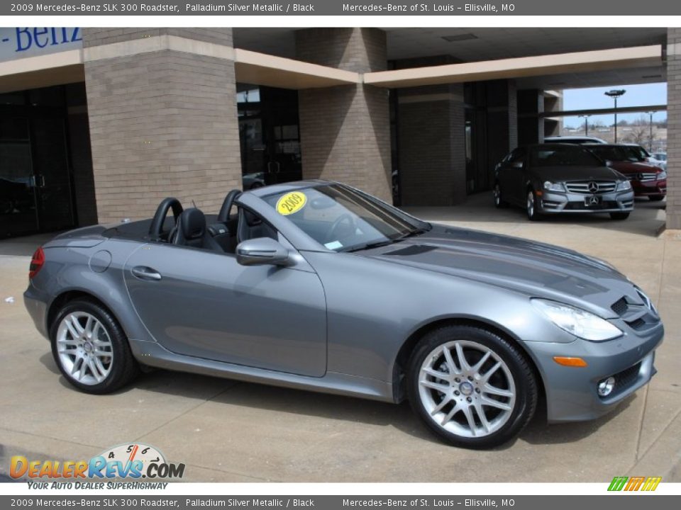 Palladium Silver Metallic 2009 Mercedes-Benz SLK 300 Roadster Photo #6