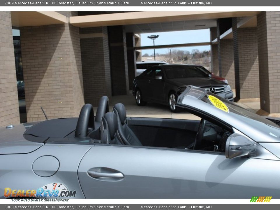 2009 Mercedes-Benz SLK 300 Roadster Palladium Silver Metallic / Black Photo #7