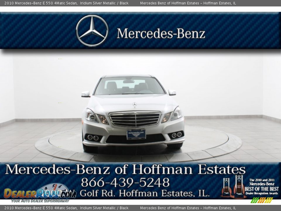 2010 Mercedes-Benz E 550 4Matic Sedan Iridium Silver Metallic / Black Photo #3