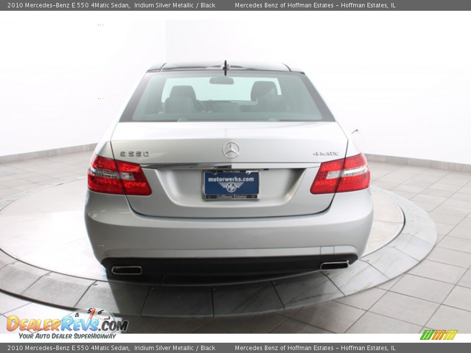 2010 Mercedes-Benz E 550 4Matic Sedan Iridium Silver Metallic / Black Photo #4