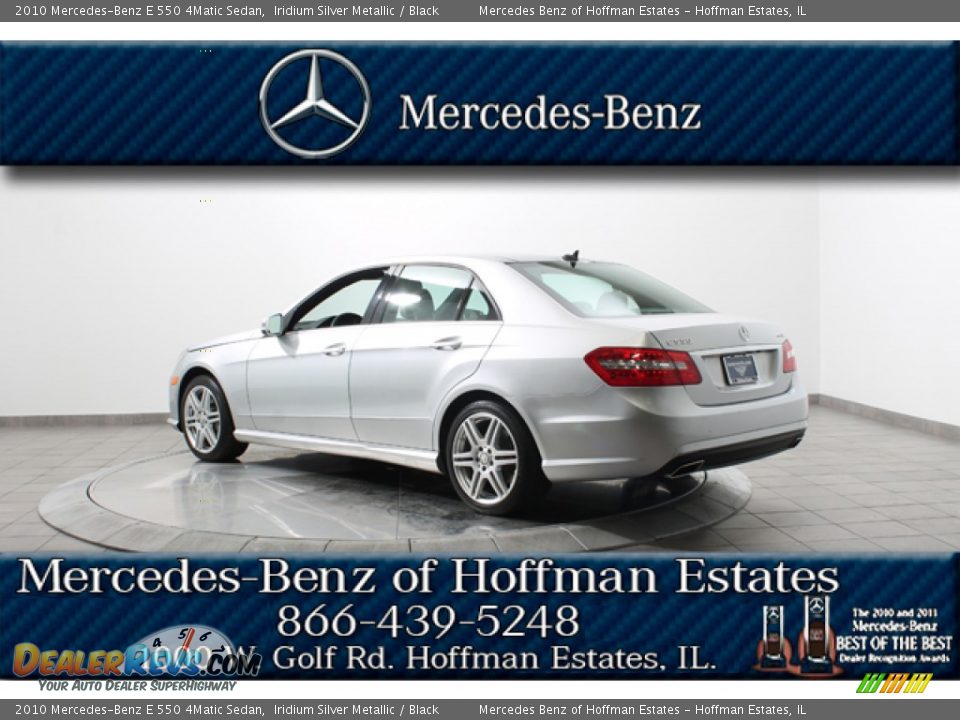 2010 Mercedes-Benz E 550 4Matic Sedan Iridium Silver Metallic / Black Photo #5